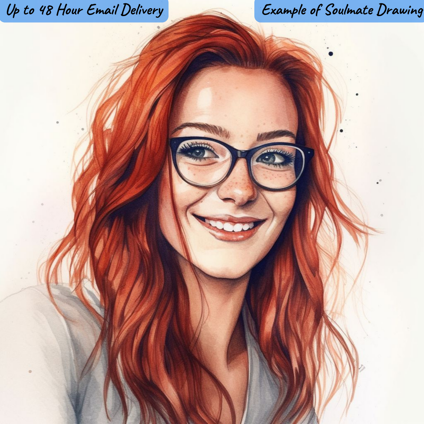 $7.49 - COLORED SOULMATE DRAWING - $7.49