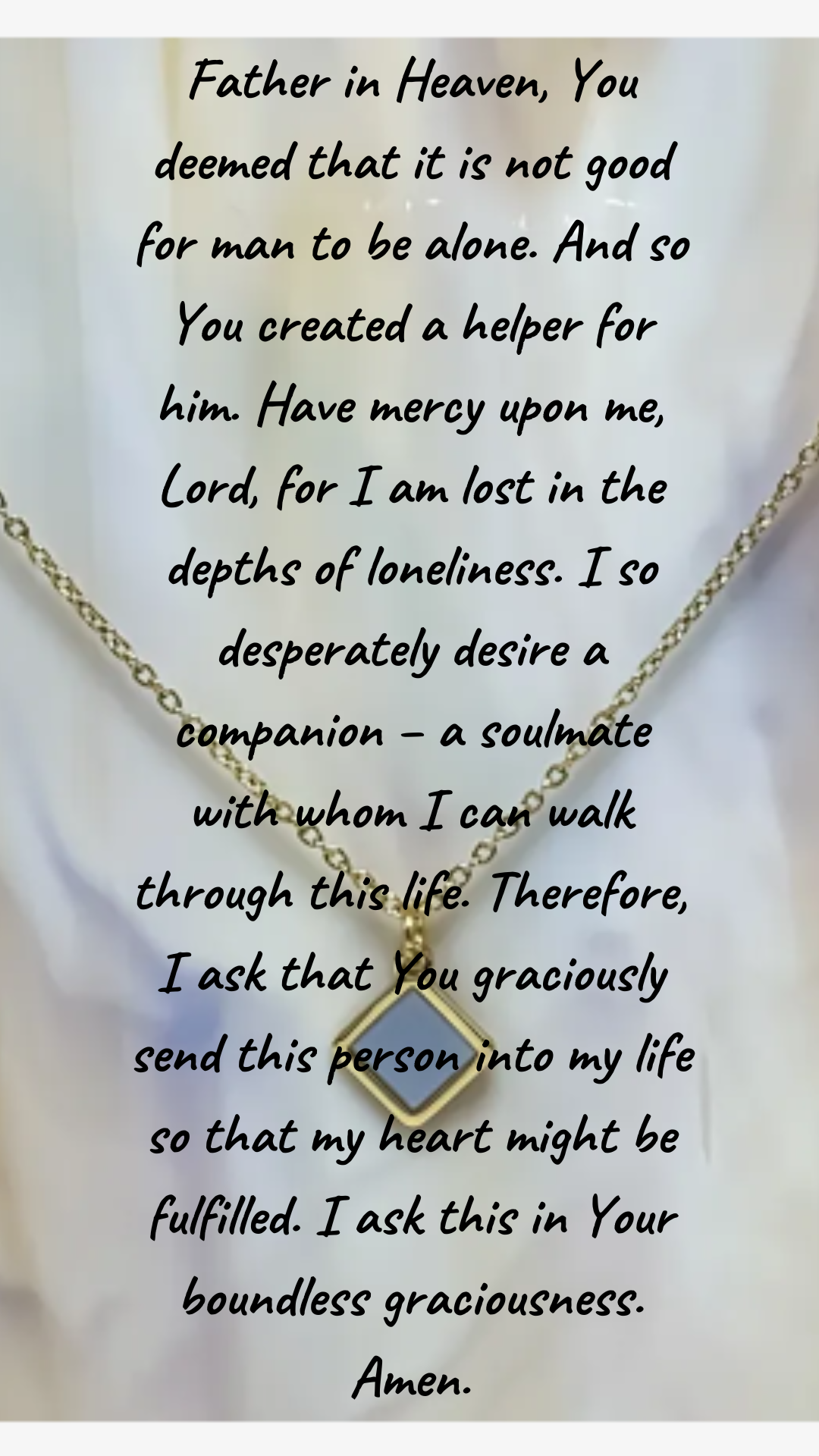 Powerful Prayer to Manifest Your Soulmate Necklace